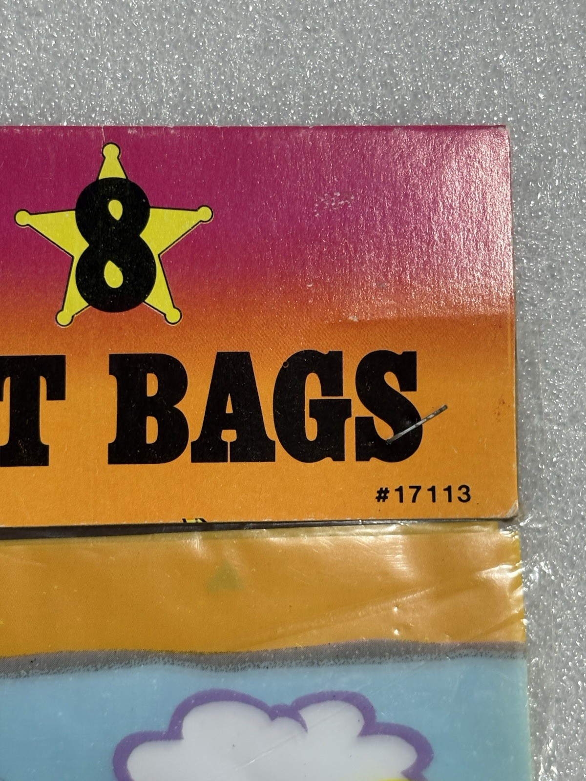 Vintage 1993 New NOS Sealed Cowboys Of Moo Mesa 8 Loot Party Bags #17113
