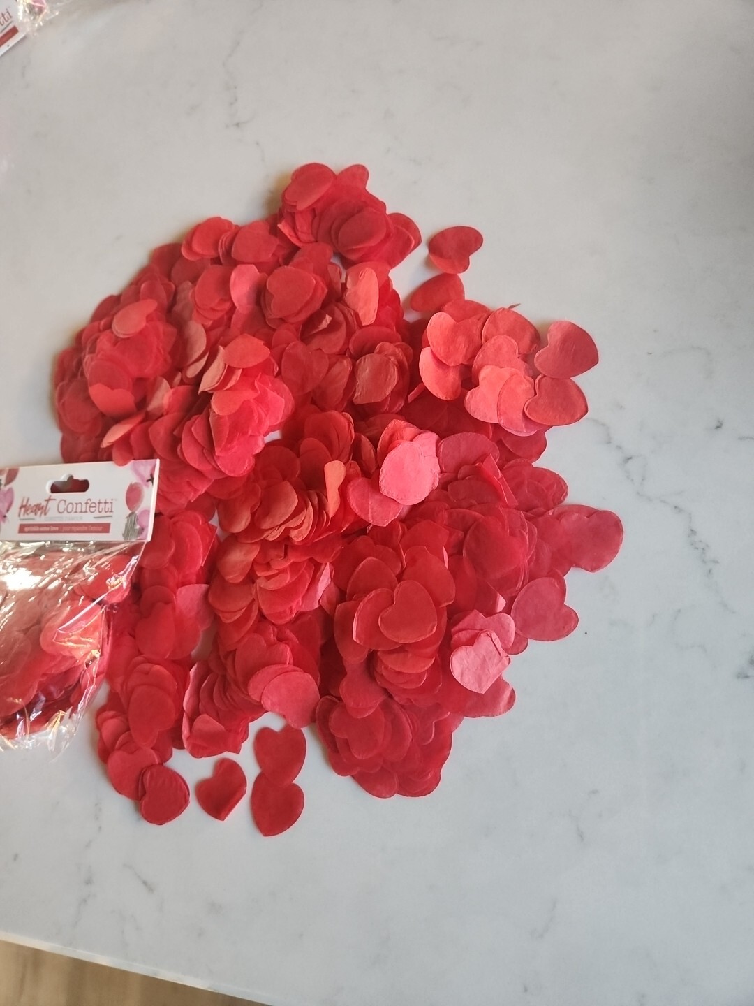 1 oz Bag Red Hearts Confetti Scatter Wedding’s Valentine’s New
