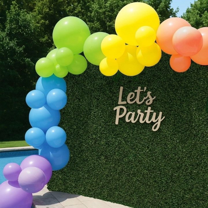PartyAire 18′ Reusable PVC Balloon Arch, 28 pc_Rainbow SAMEDAYSHIP!!