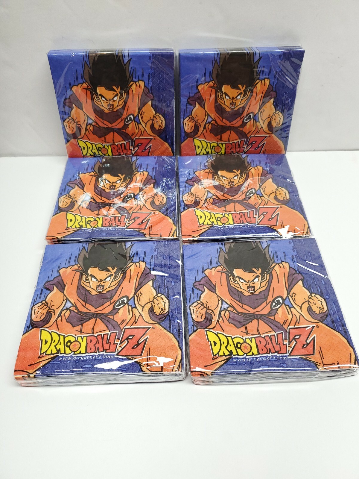 Dragon Ball Z Small Party Napkins Birthday Napkins 5″ Square (6 Pack) 16 per pac