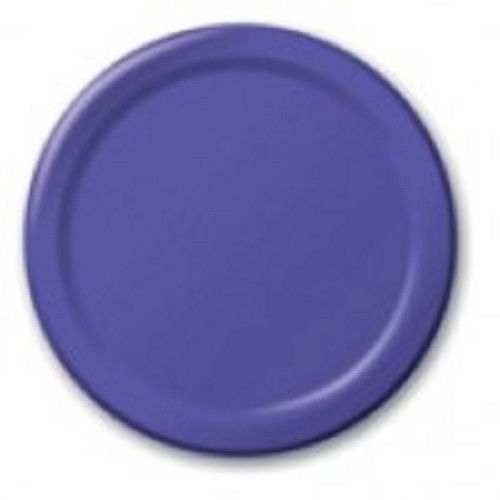 Solid Plates 9″ Lunch 7″ Dessert Red Blue Yellow Green Purple Pink Black Orange