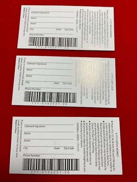 Fake Lottery Tickets 3 Pack – Jokes, Gags – Lotto Tickets – Fool Them All!