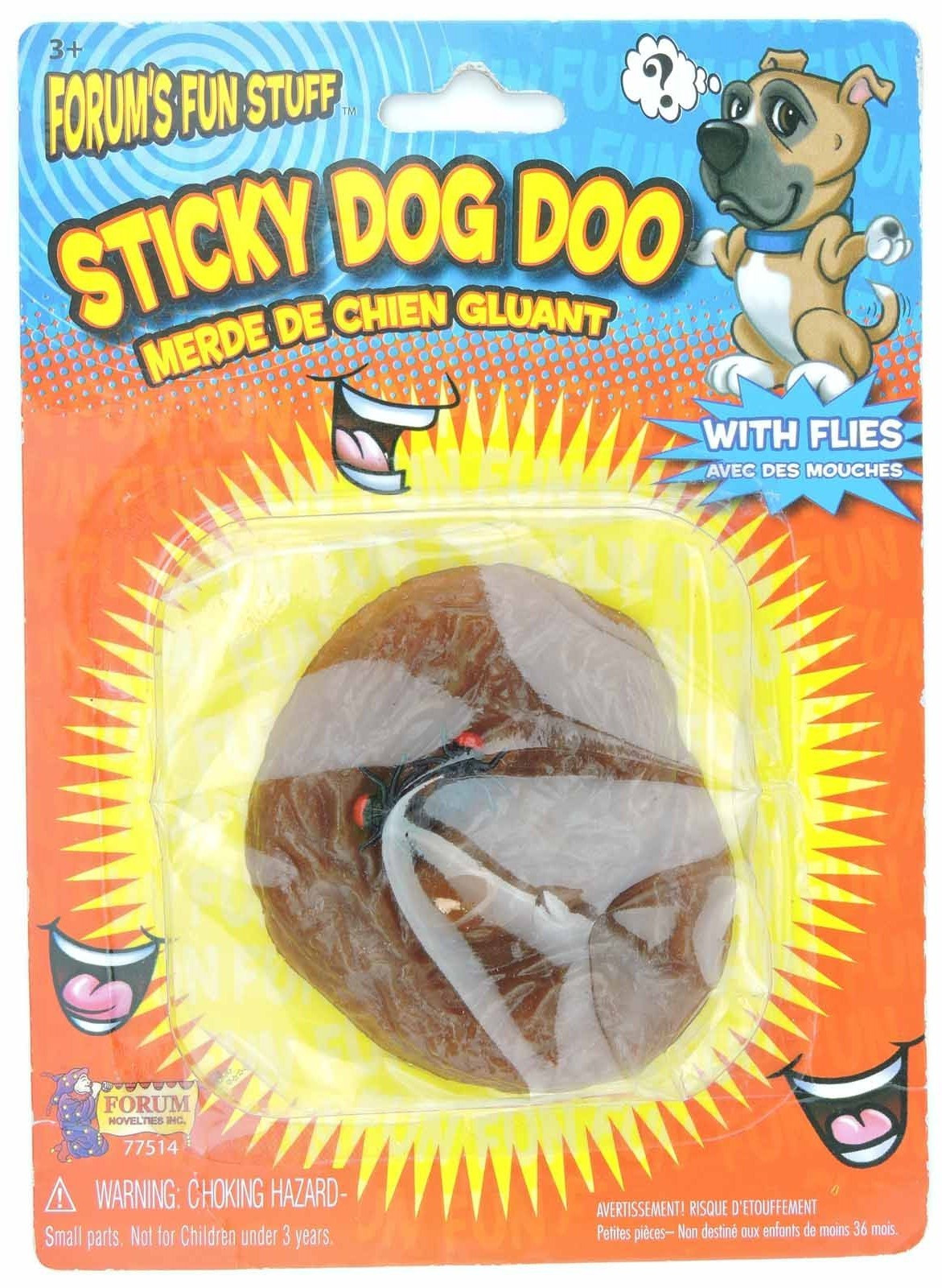 Sticky Dog Doo with flies Forum’s Fun Stuff poop #2 feces turd New in Package