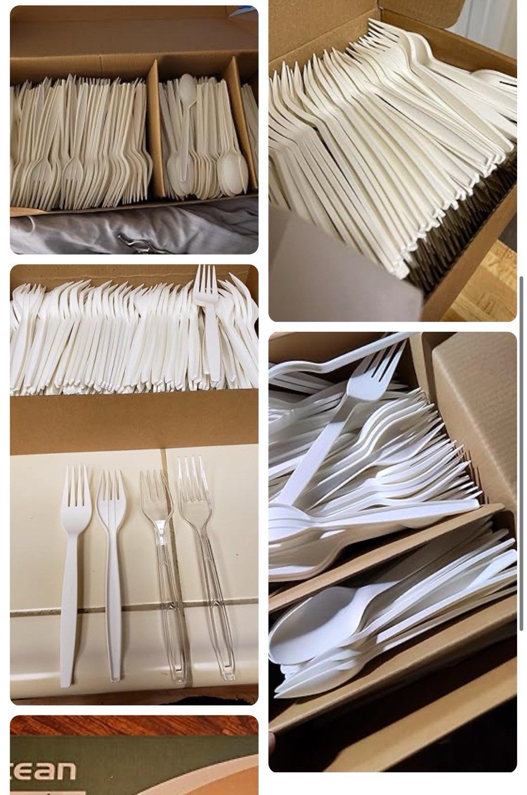 200 Compostable forks 6.7” Extra Heavy Duty Biodegradable Disposable Cutlery