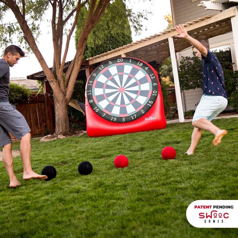 Games – Premium Inflatable Giant Kick Darts (15+ Ways to Play) – Jumbo Soccer Da