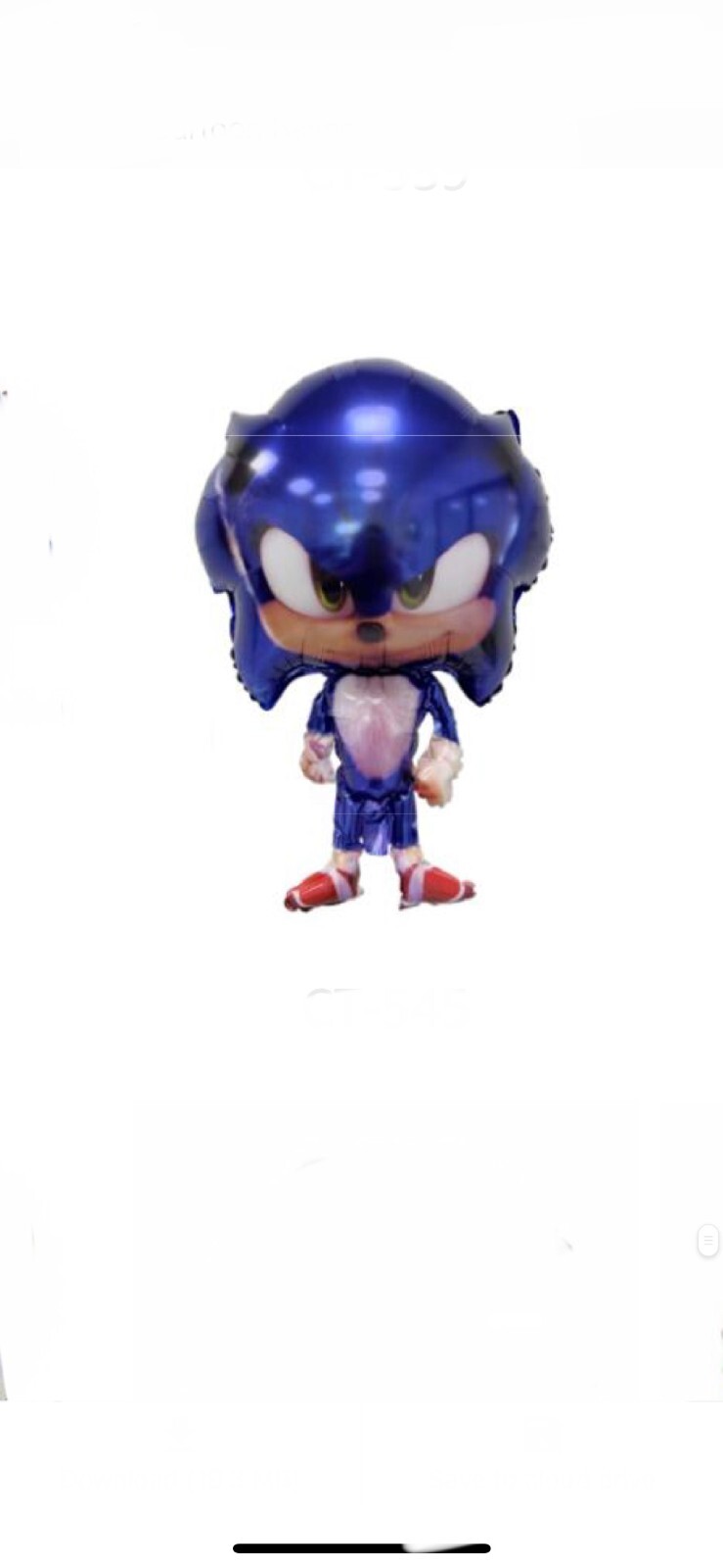 Sonic the Hedgehog 1pcs foil/ Party Balloon New.