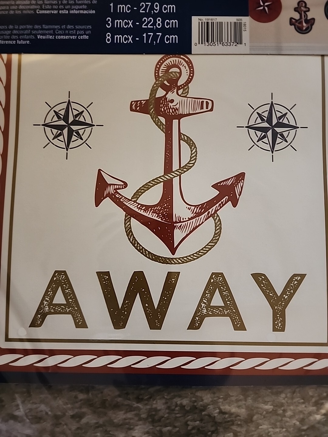 Amscan Nautical Cutouts 12pc Value Pack Party Celebration Various Prints & Sizes