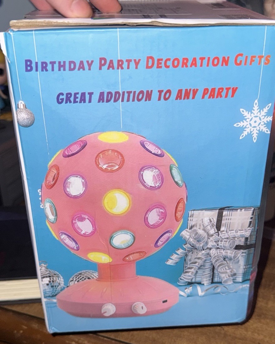 Y2K Pink Disco Ball – NIB
