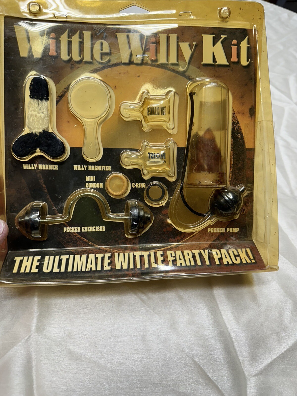 Vintage Wittle Willy Kit Novelty Stag Bachelorette Man Cave Penis Care Gag Gift