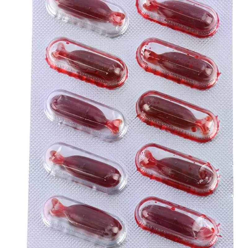 10Pcs Fake Blood Capsules Halloween Prank Toy Vampire Blood Pills Party Costume