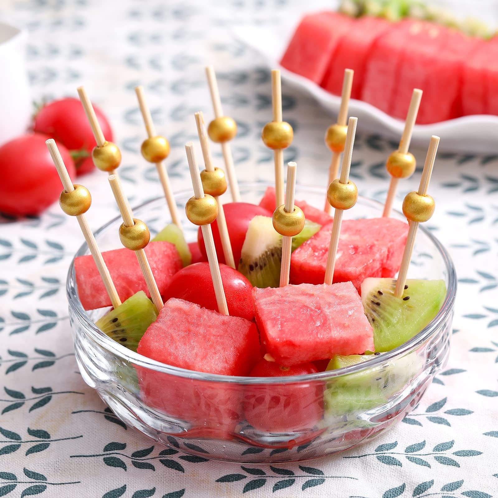 200 Pcs Cocktail Picks, 4.7 Inch Toothpicks for Appetizers, Bamboo Cocktail Stic