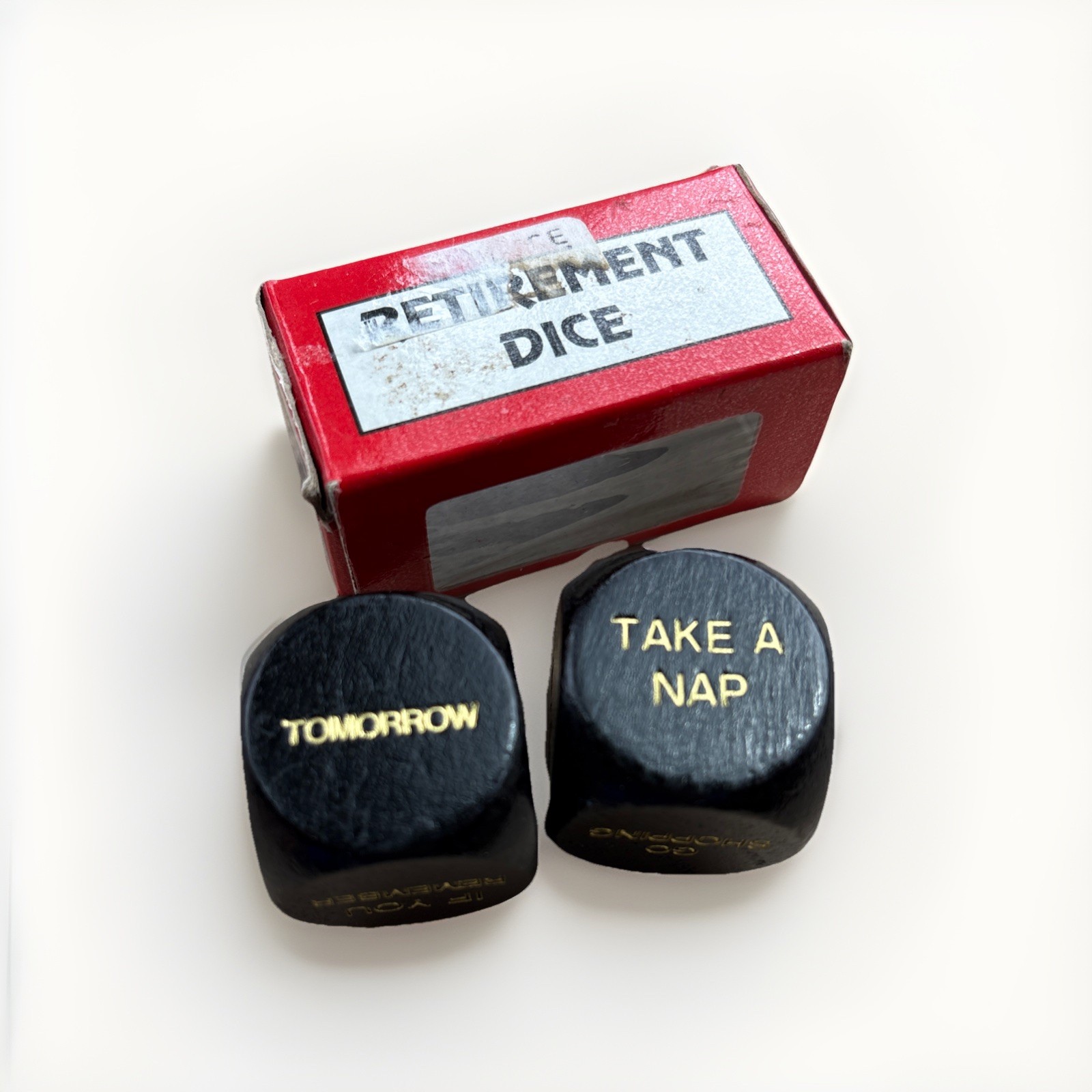 Vintage Retirement Dice 1994 Funny Gag Gift