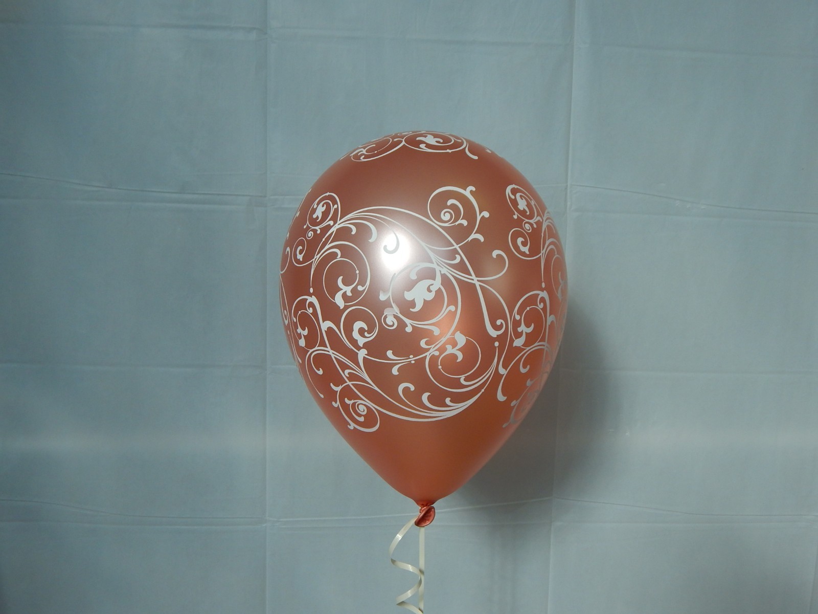 Rose Gold Balloons,Filigree and White Latex Balloons, Bridal Shower, Birthday