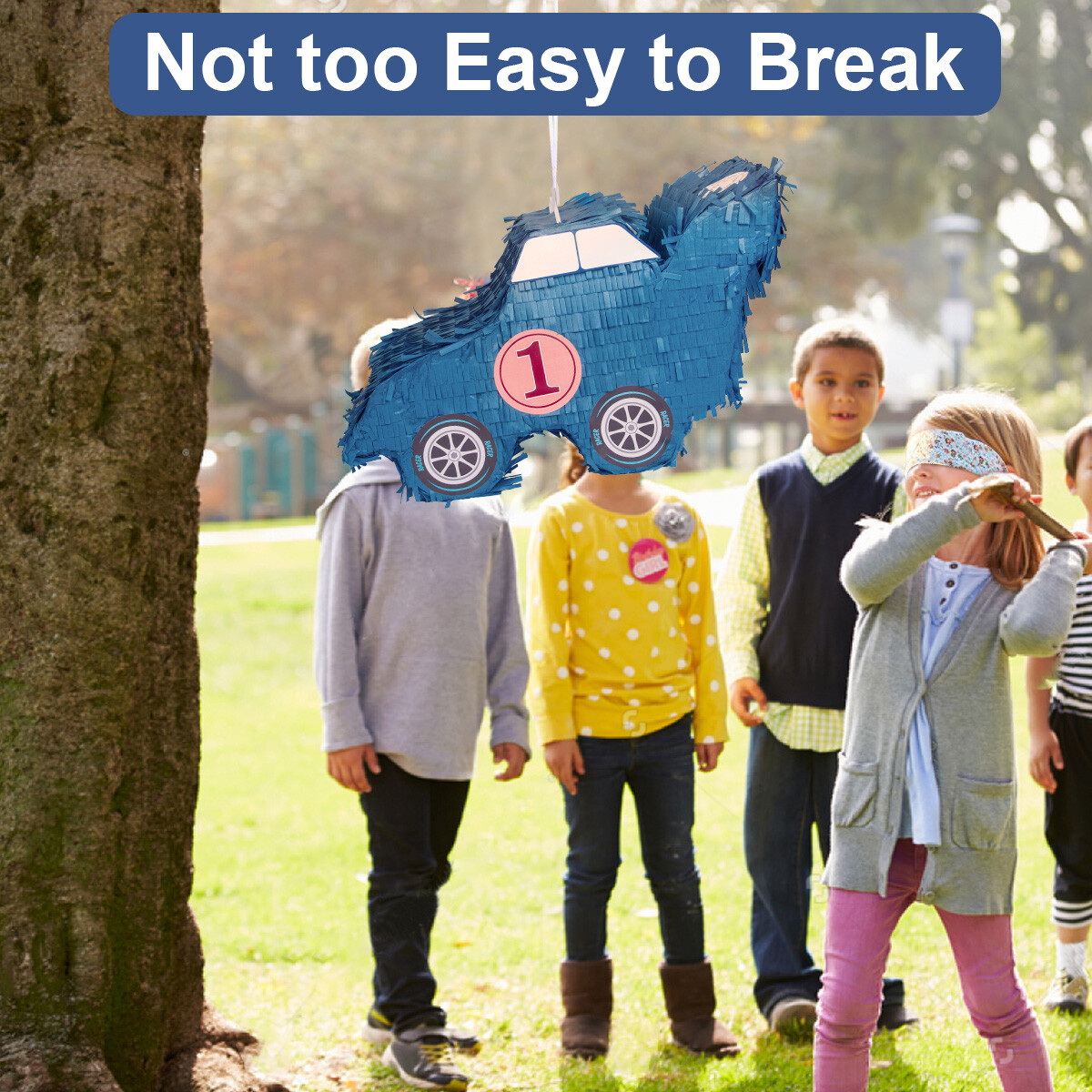 Blue Car Pinatas Mexican Pinatas with Hanging Loop Kids Birthday Party Supplies