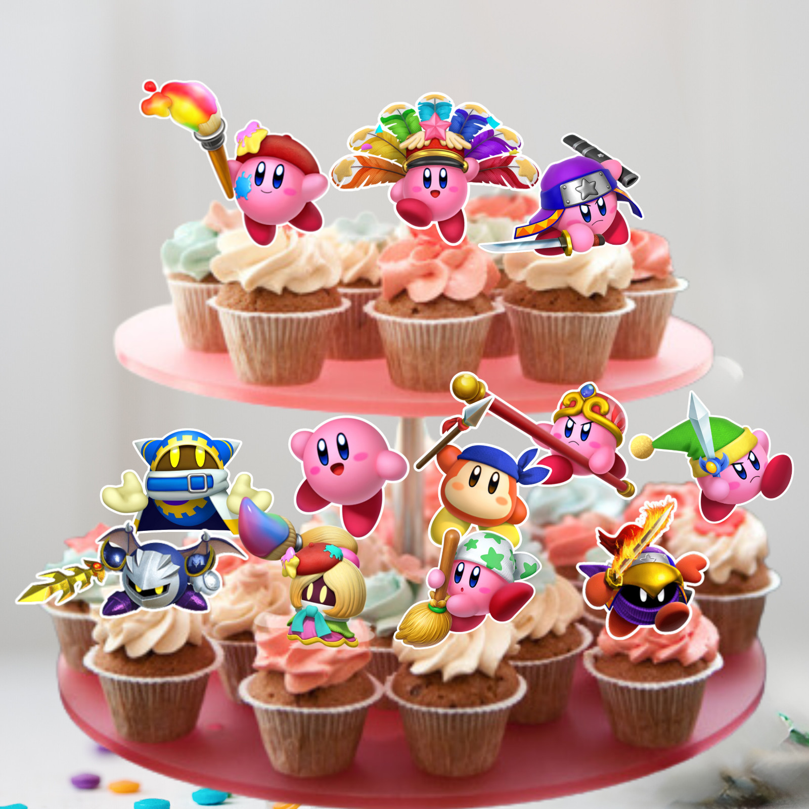 Kirby Star birthday party supplies favor centerpiece decoration event theme pink