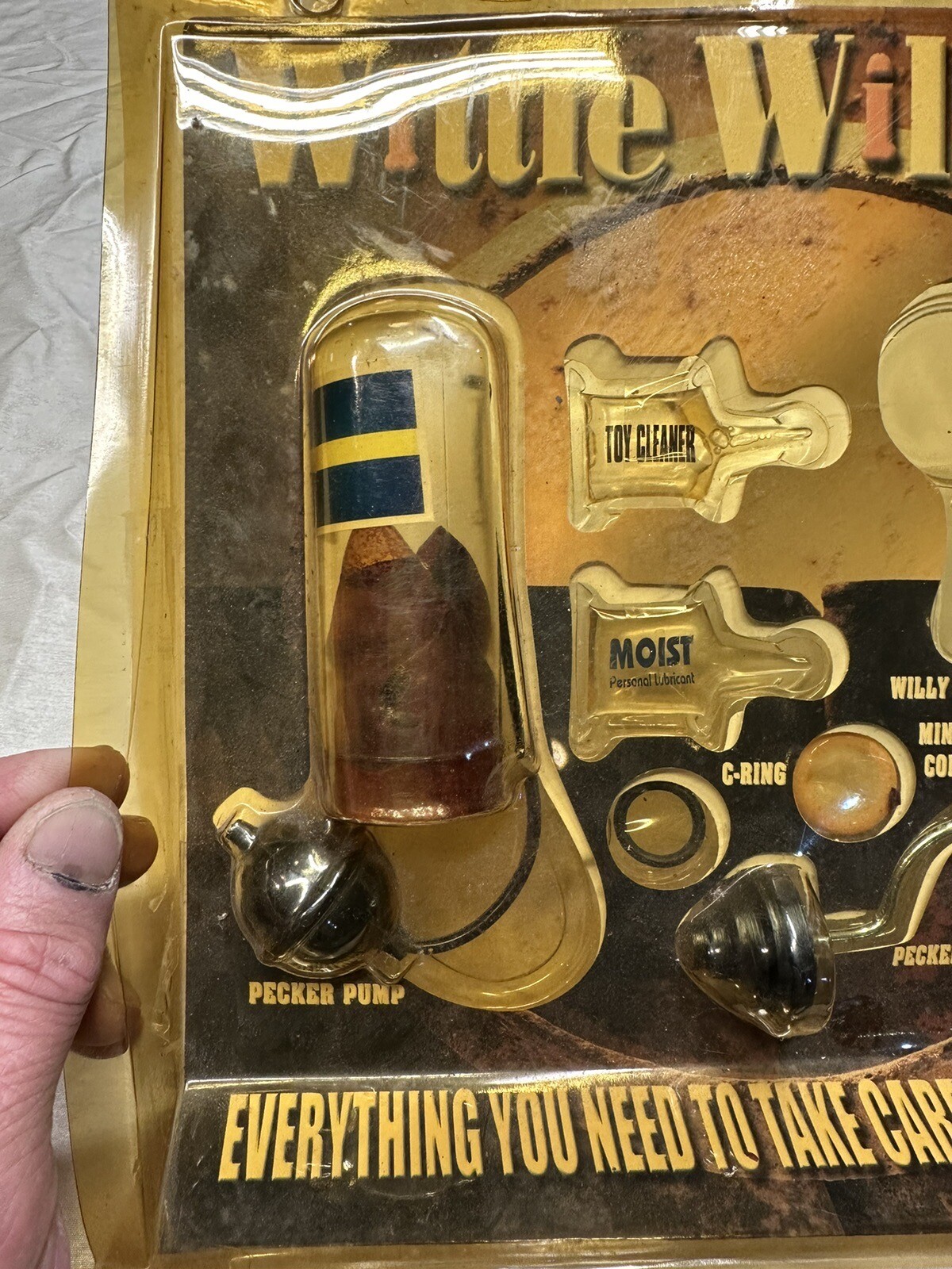 Vintage Wittle Willy Kit Novelty Stag Bachelorette Man Cave Penis Care Gag Gift