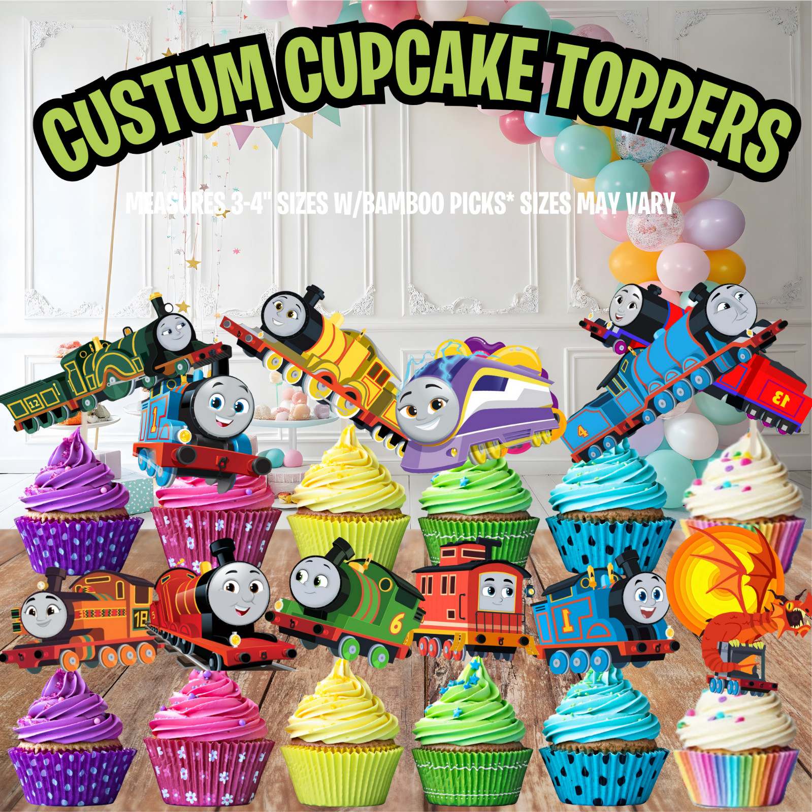 THOMAS TRAIN birthday party supplies favor centerpiece decoration event balloon