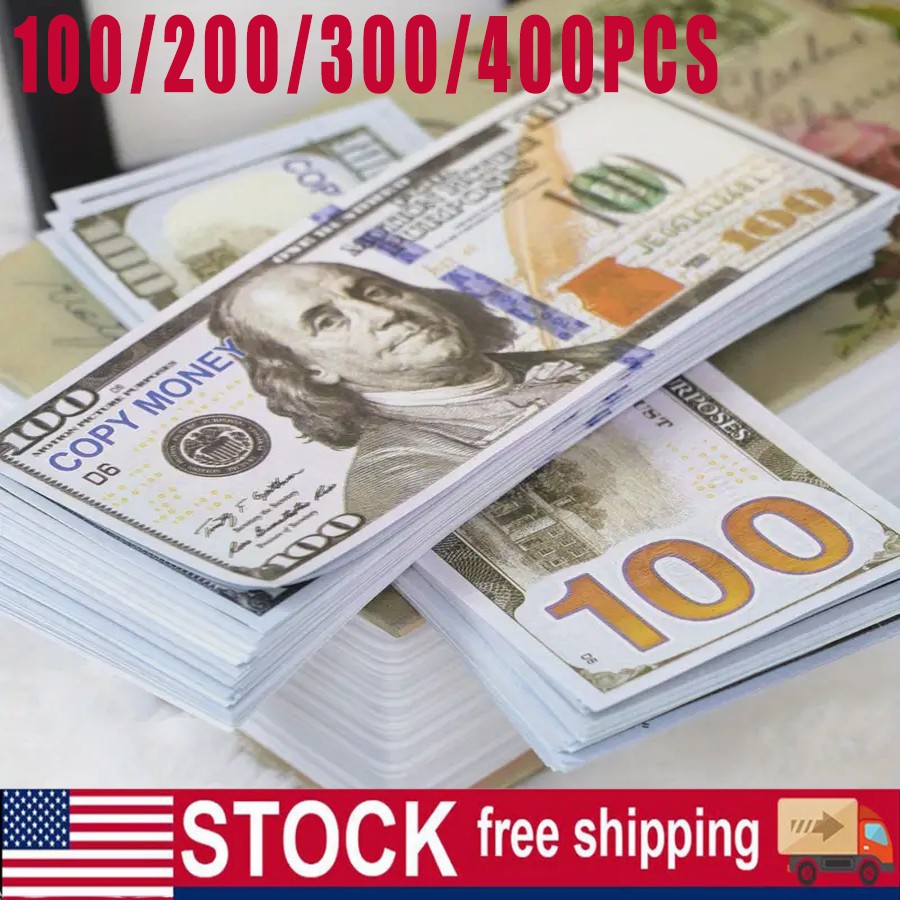 100-400PCS For Pretend Play Music Birthday Party Prop Fake Looks Best Toys Money