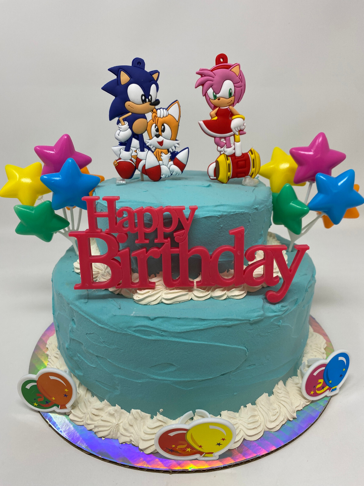 Sonic the Hedgehog Birthday Cake Topper Set ~ BRAND NEW ~ Ships Out Next Day