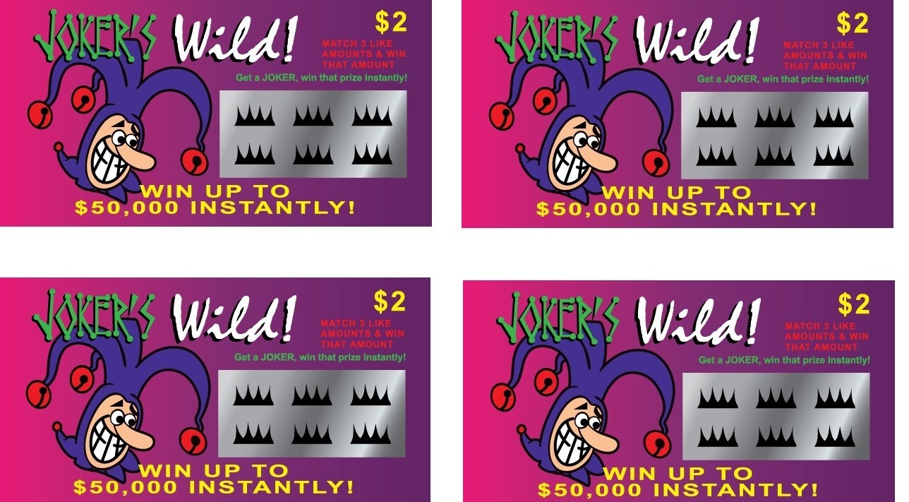 40 Fake Lottery Tickets Scratch Cards Prank Gag-20 LUCKY SHAMROCK-20 JOKERS WILD