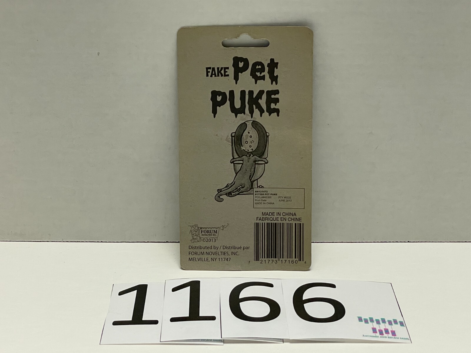 Vtg SEALED Forum Novelties Fake Pet Puke In Package 2014 Novelty Gag Prank Joke