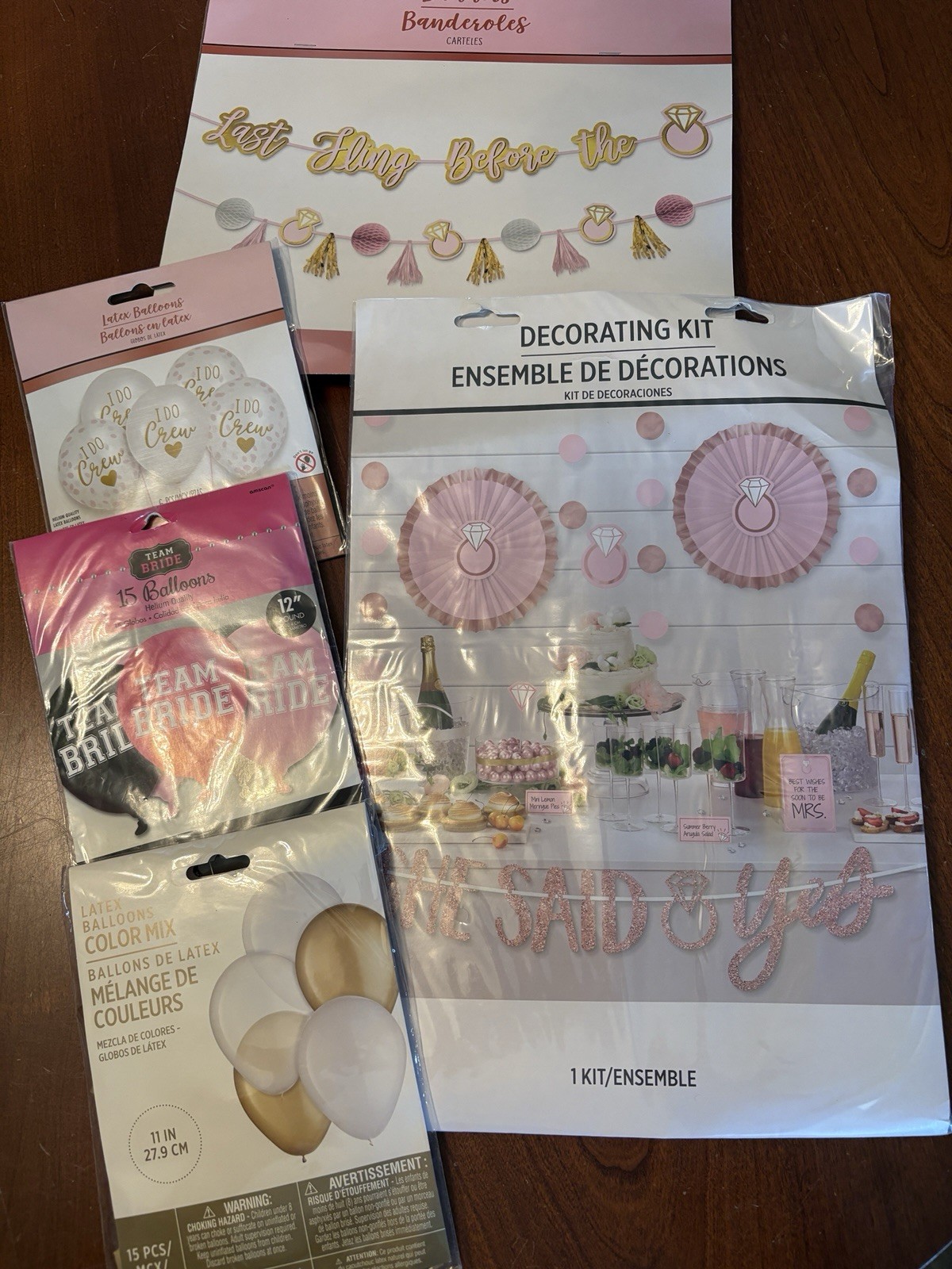 Bride & Bachelorette Party Bundle – NEW Decorations, Last Fling, She said Yes, +