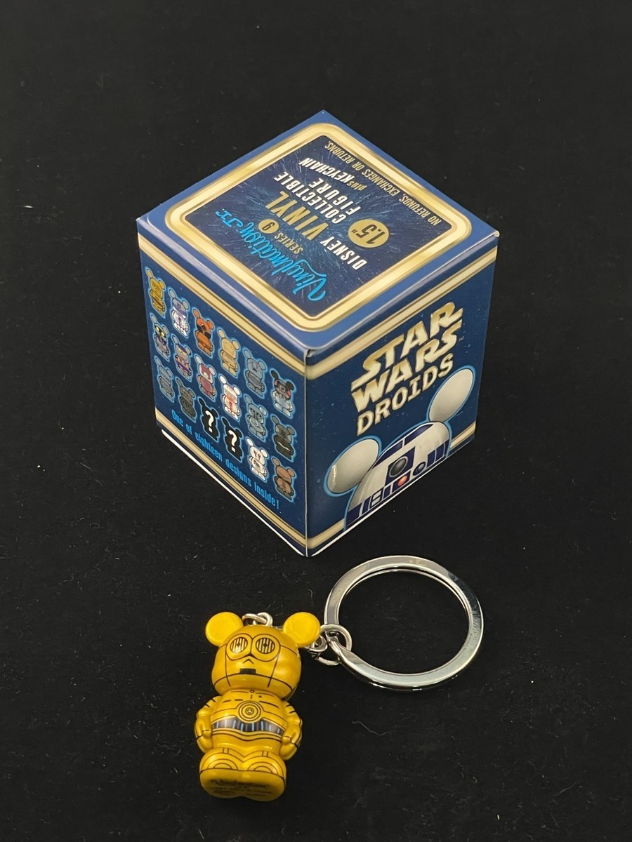 4x Disney Park Authentic Party Favors Star Wars Droid Toy+Keychain Sealed Mickey