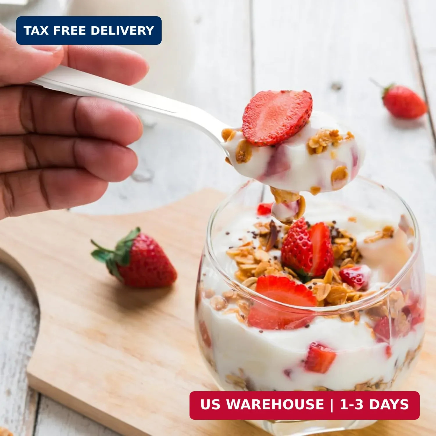 Dealusy 360 Count White Plastic Spoons Disposable, BPA-Free, Heat Resistant, Sol
