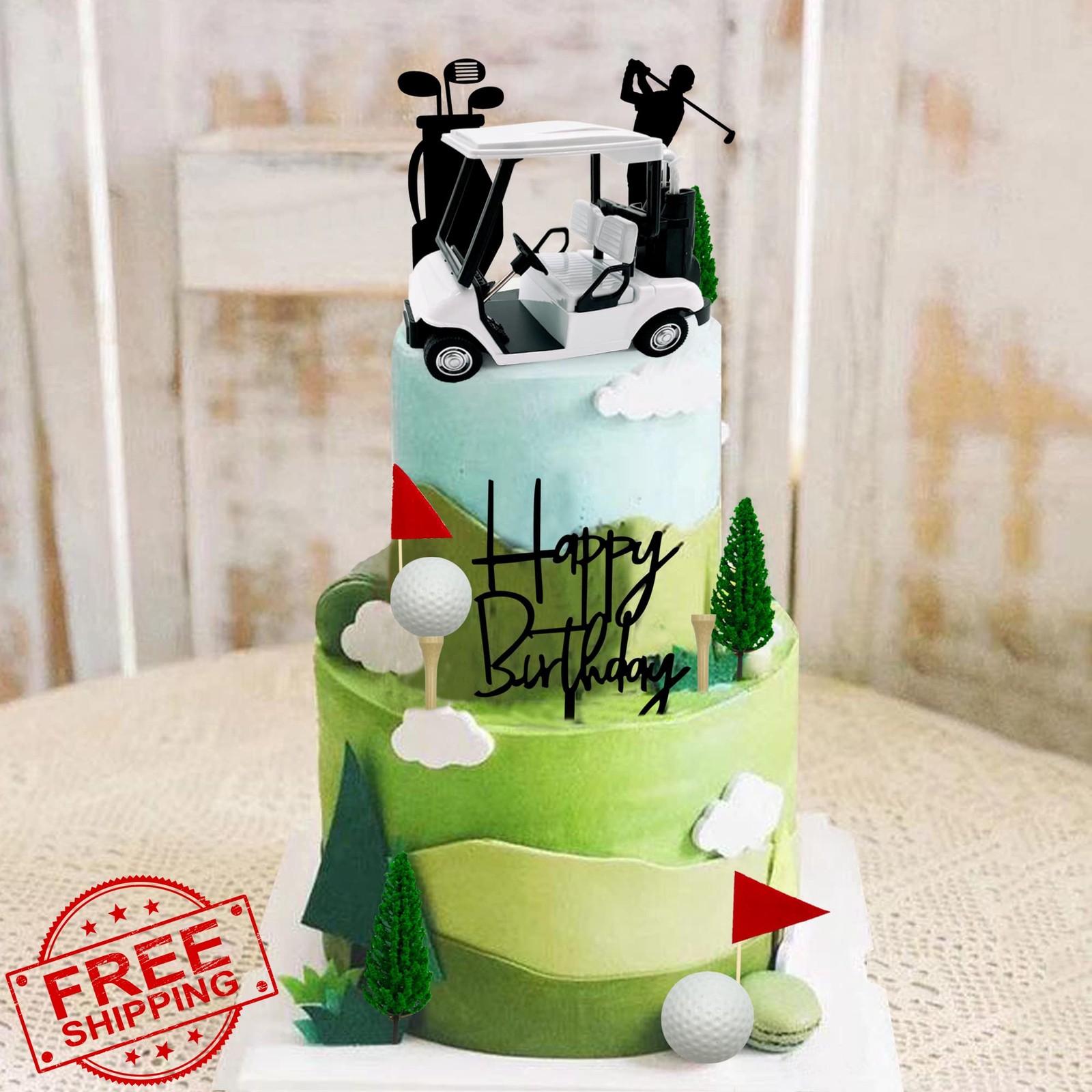 KDPATFAV Golf Cake Decorations Toppers