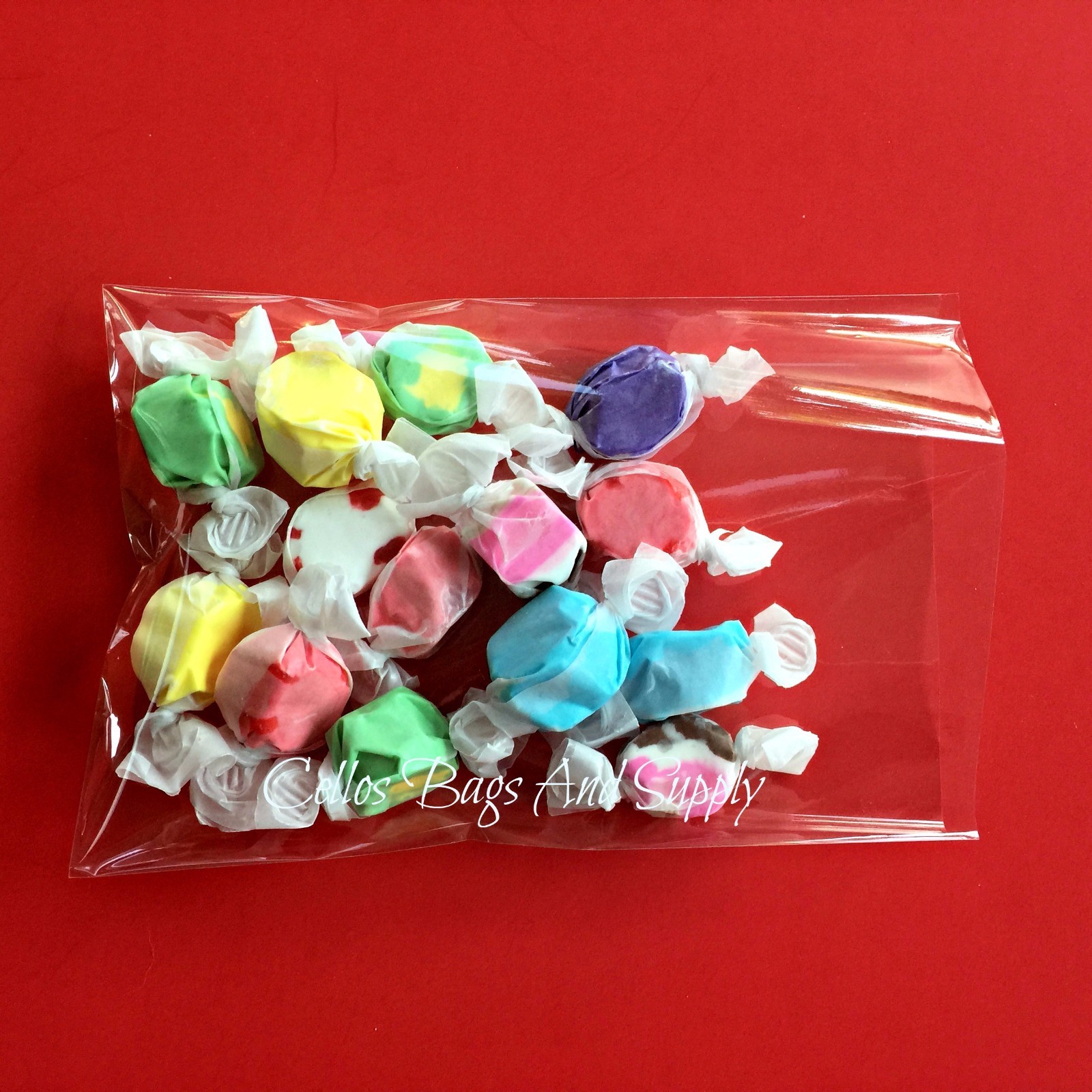 100 Super Clear Poly Bakery Cello Candy Bag Cookie Flat Polypropylene favor Bags