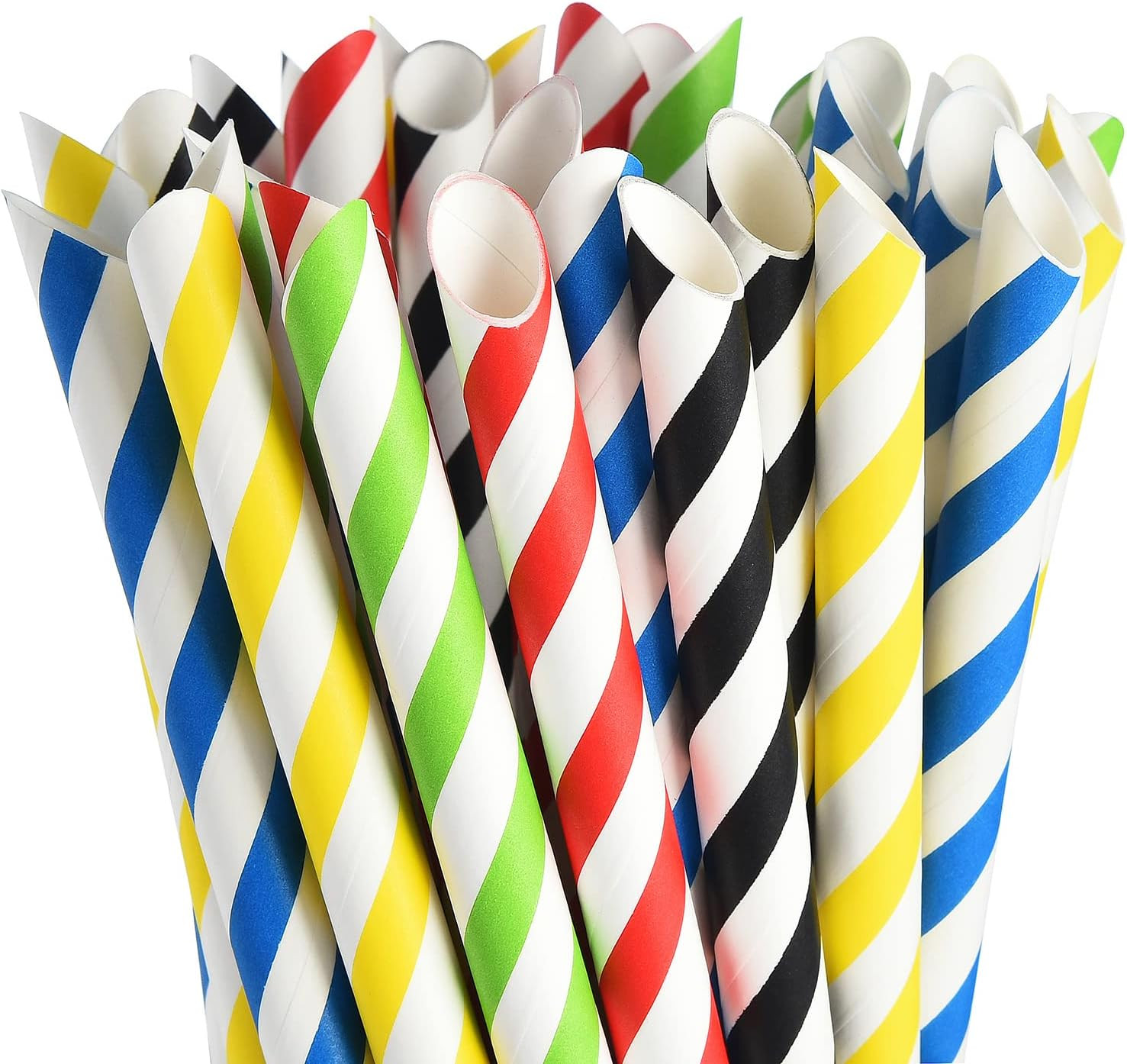ALINK Paper Boba Straws, 4-Layer Heavy Duty, 12Mm Extra Wide Biodegradable