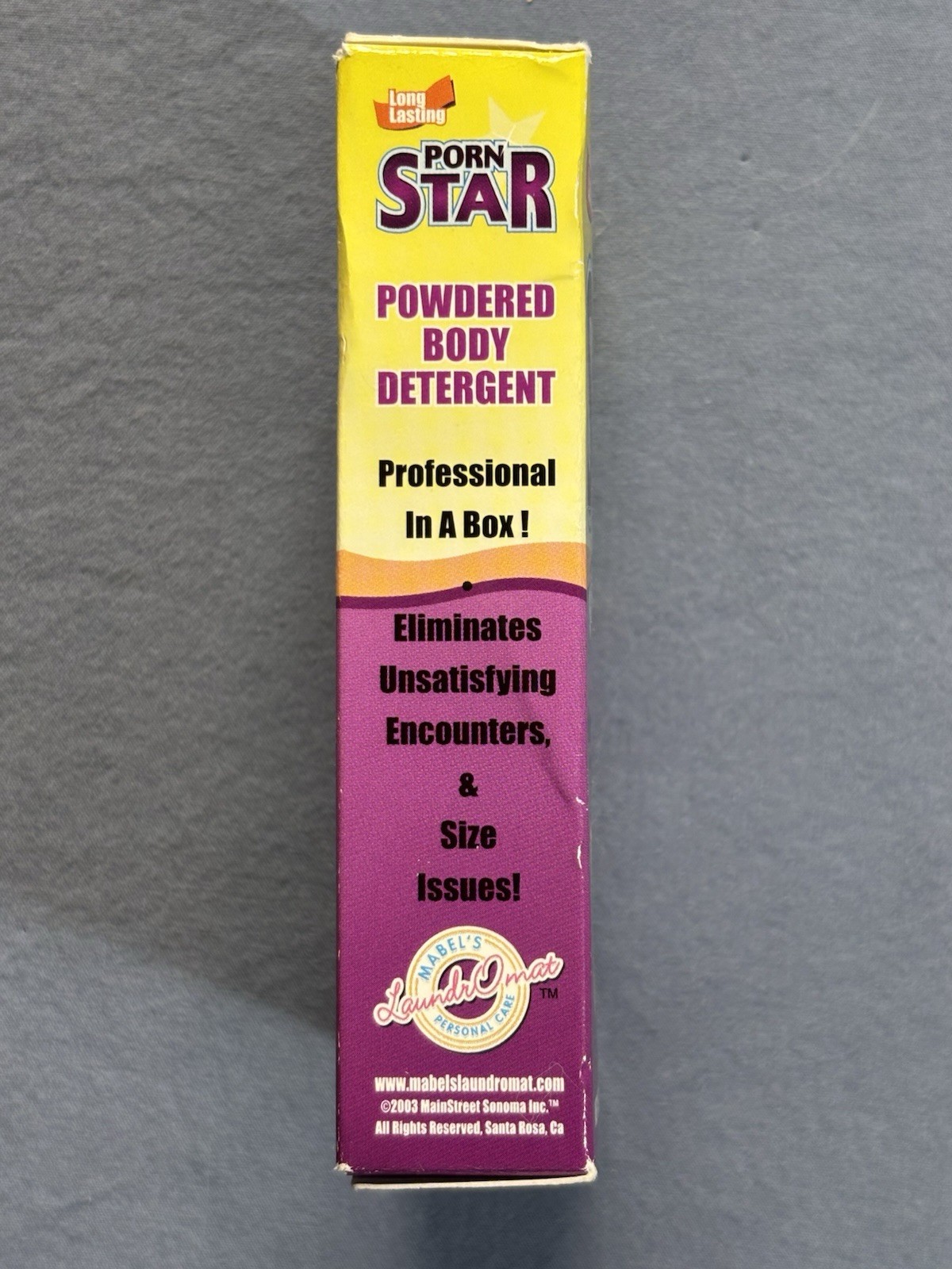Porn Star Body Detergent Gag Gift Vintage Novelty Powdered Soap Box