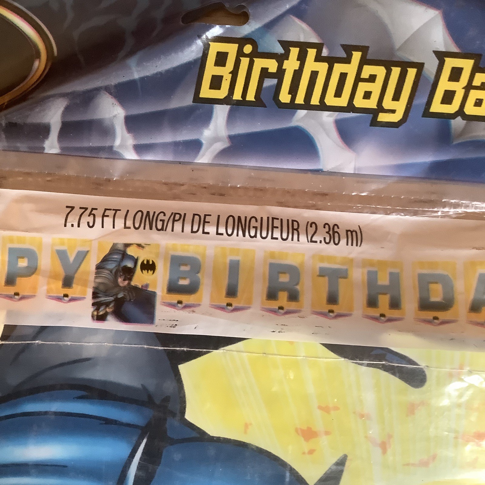 Hallmark Happy Birthday Batman Banner