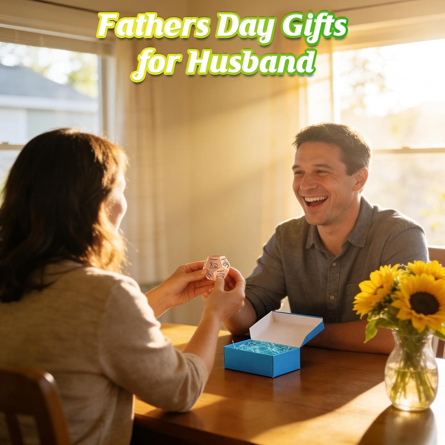 Date Night Food Decision Dice – Ideal Gift for Couples and Dads