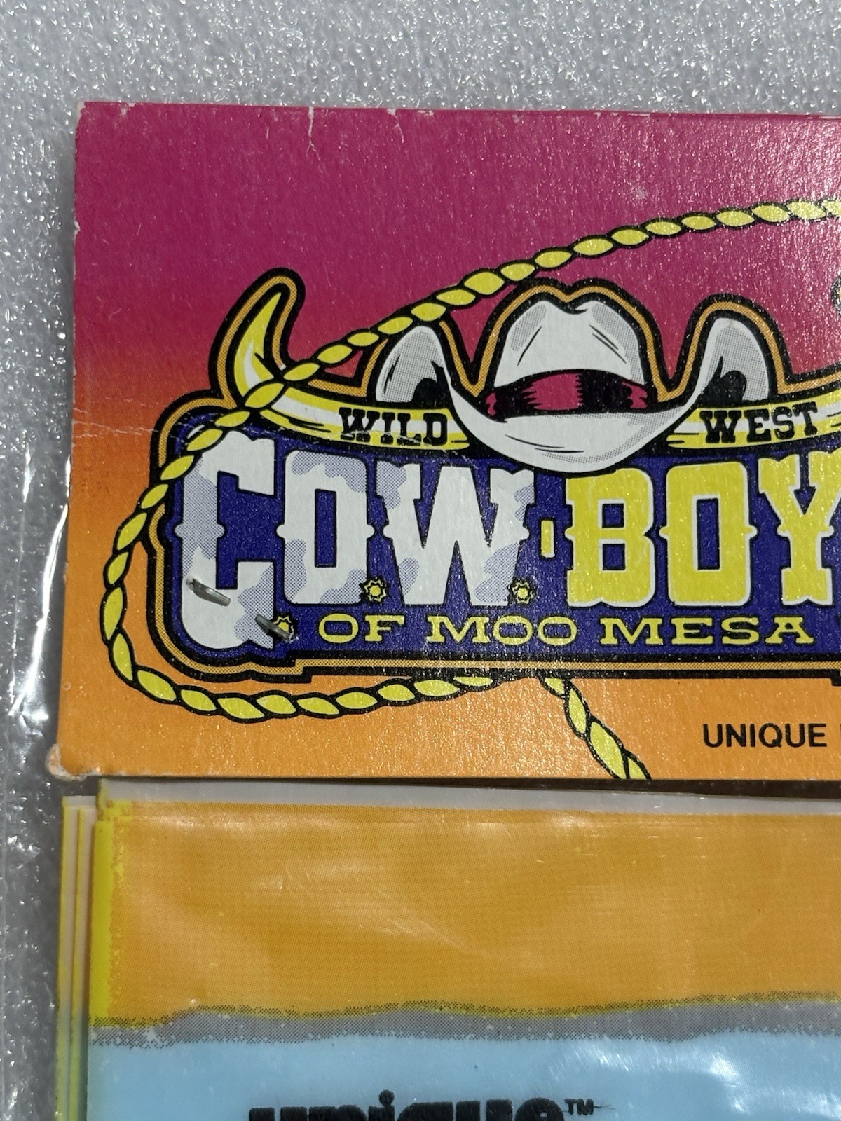 Vintage 1993 New NOS Sealed Cowboys Of Moo Mesa 8 Loot Party Bags #17113