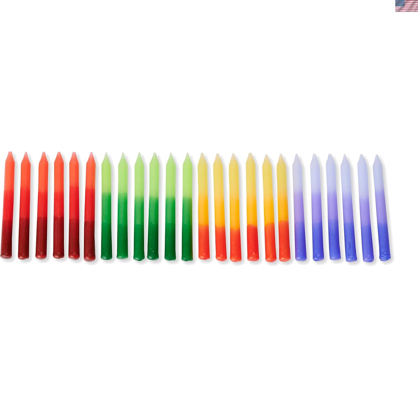 Deluxe Ombré Birthday Candles Set of 24 – Perfect for All Celebrations