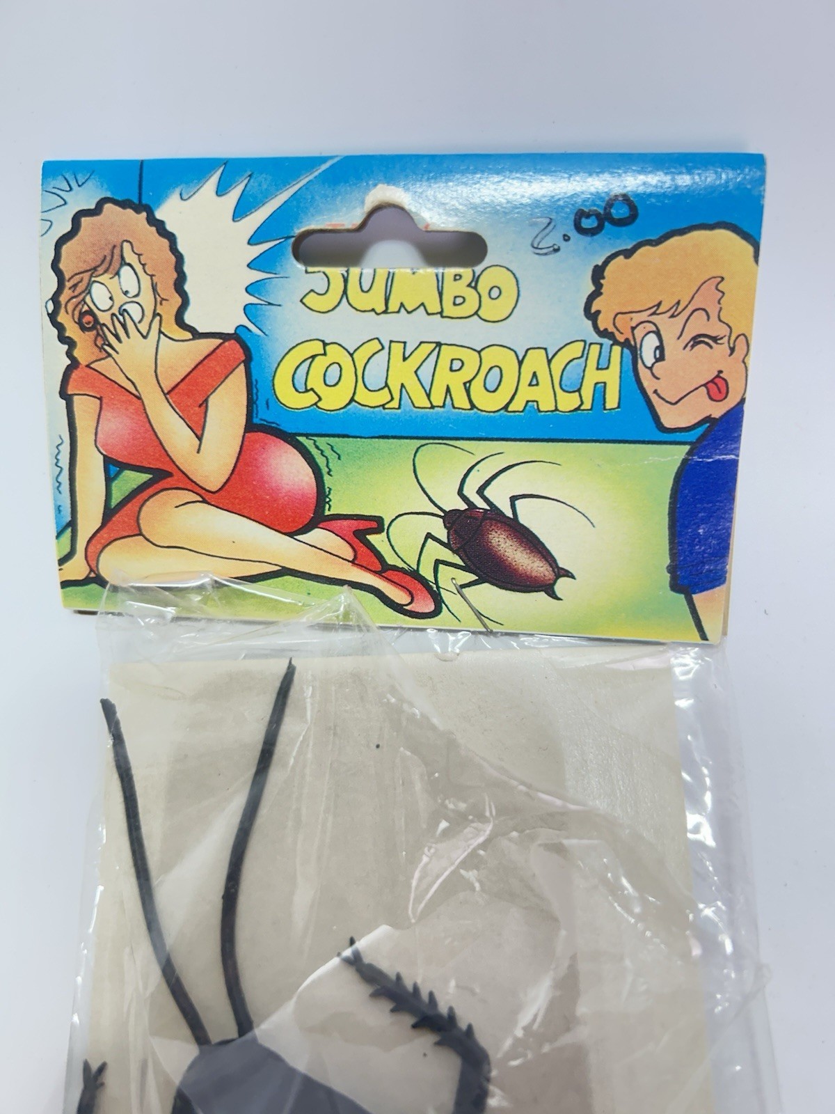 VTG Prank Cockroaches Realistic Cock Roach Monster Jumbo Gag Toy Joke Halloween