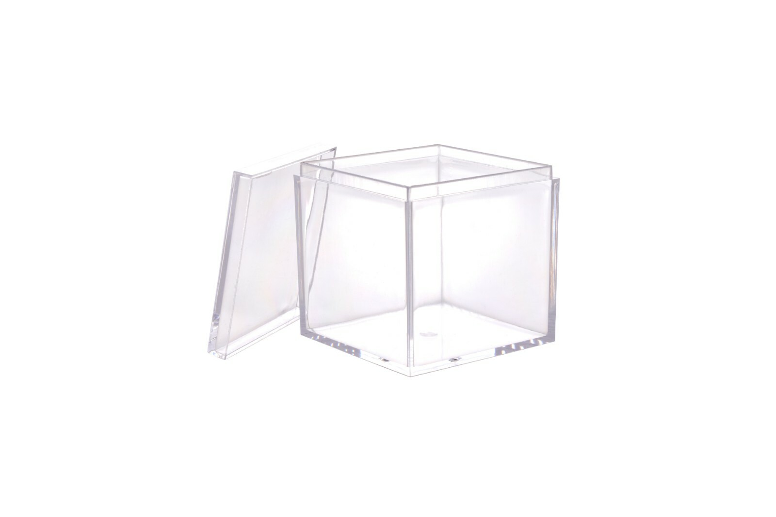 Clear Acrylic Square Cube Candy Box Boxes 2X2X2 Inches – Set of 12