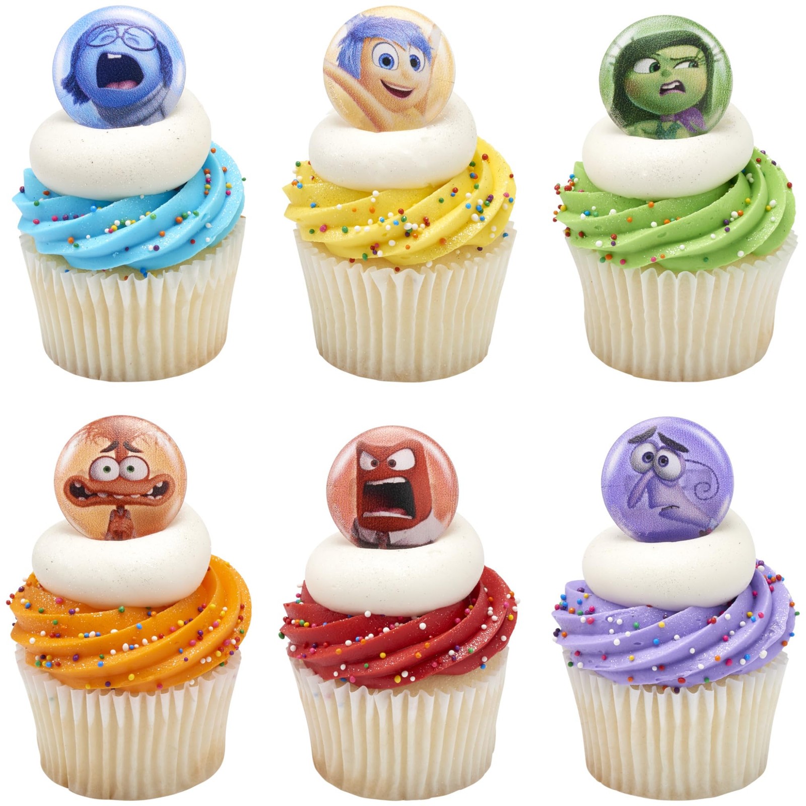 DecoPac Disney & Pixar’s Inside Out 2 Bursts of Emotion Rings, Multicolored Cupc