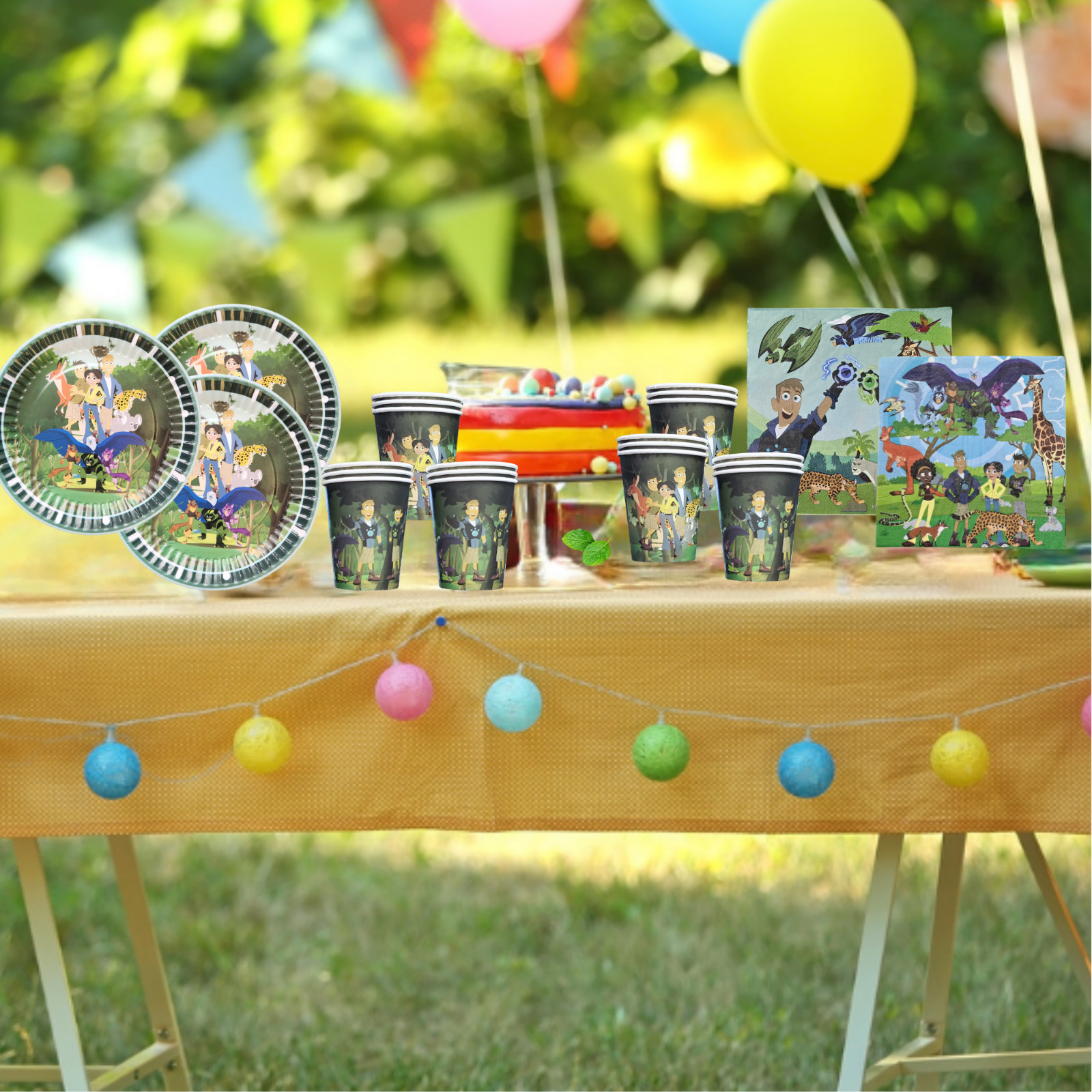 WILD KRATTS TABLEWARE birthday party supplies favor centerpiece decoration theme