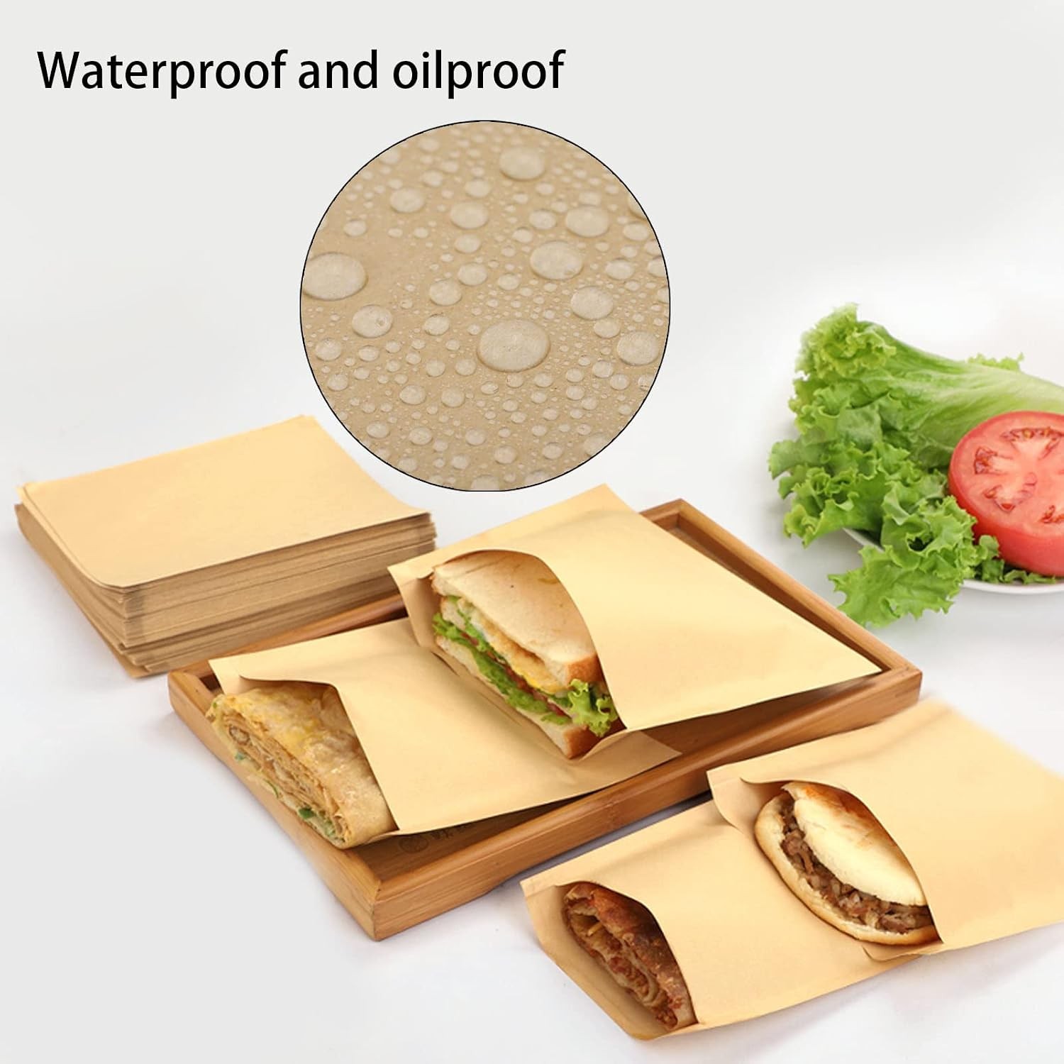 200 Pcs Kraft Paper Cookies Bags – Unbleached Small Paper Bakery Bags for