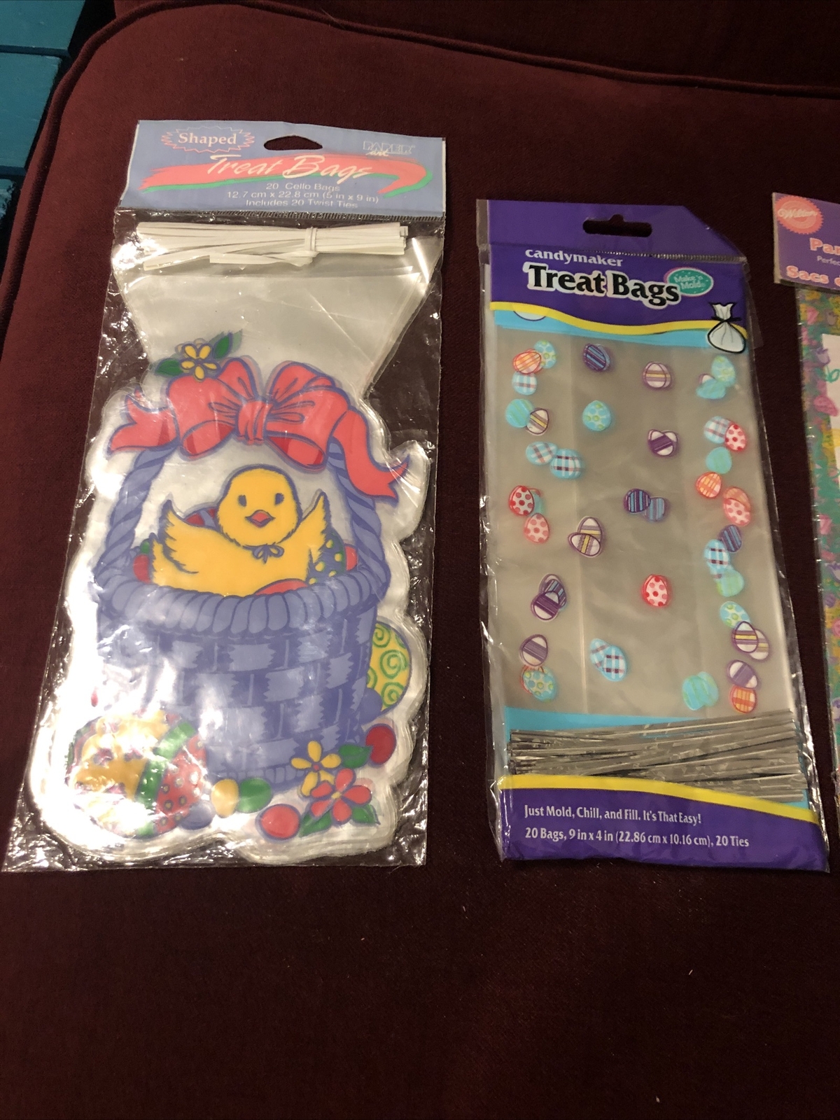 Children’s Unisex, 3 Packs New Easter Treat Bags-20/each, Total 60 Bags