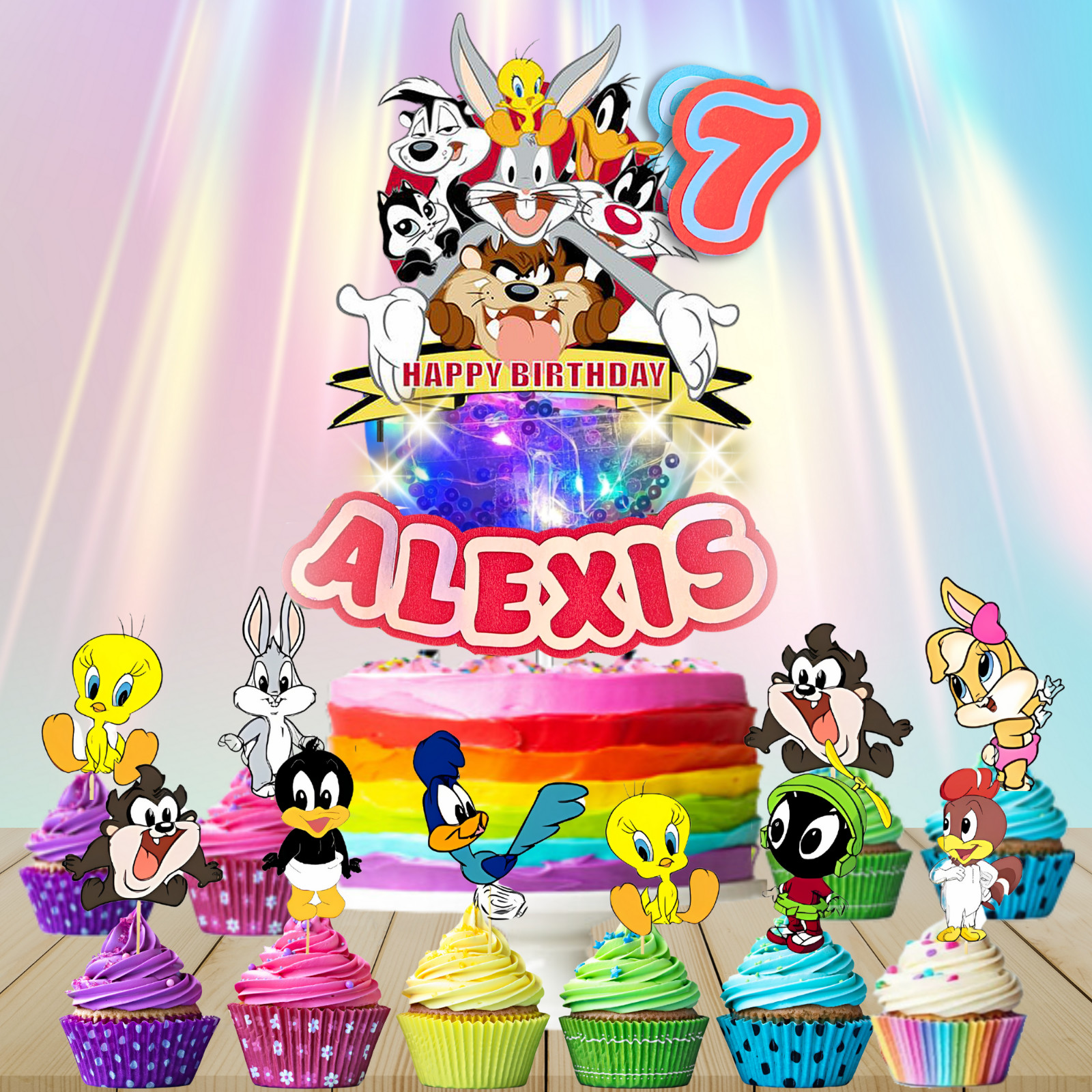 Looney tunes birthday party supplies favor centerpiece decoration event theme