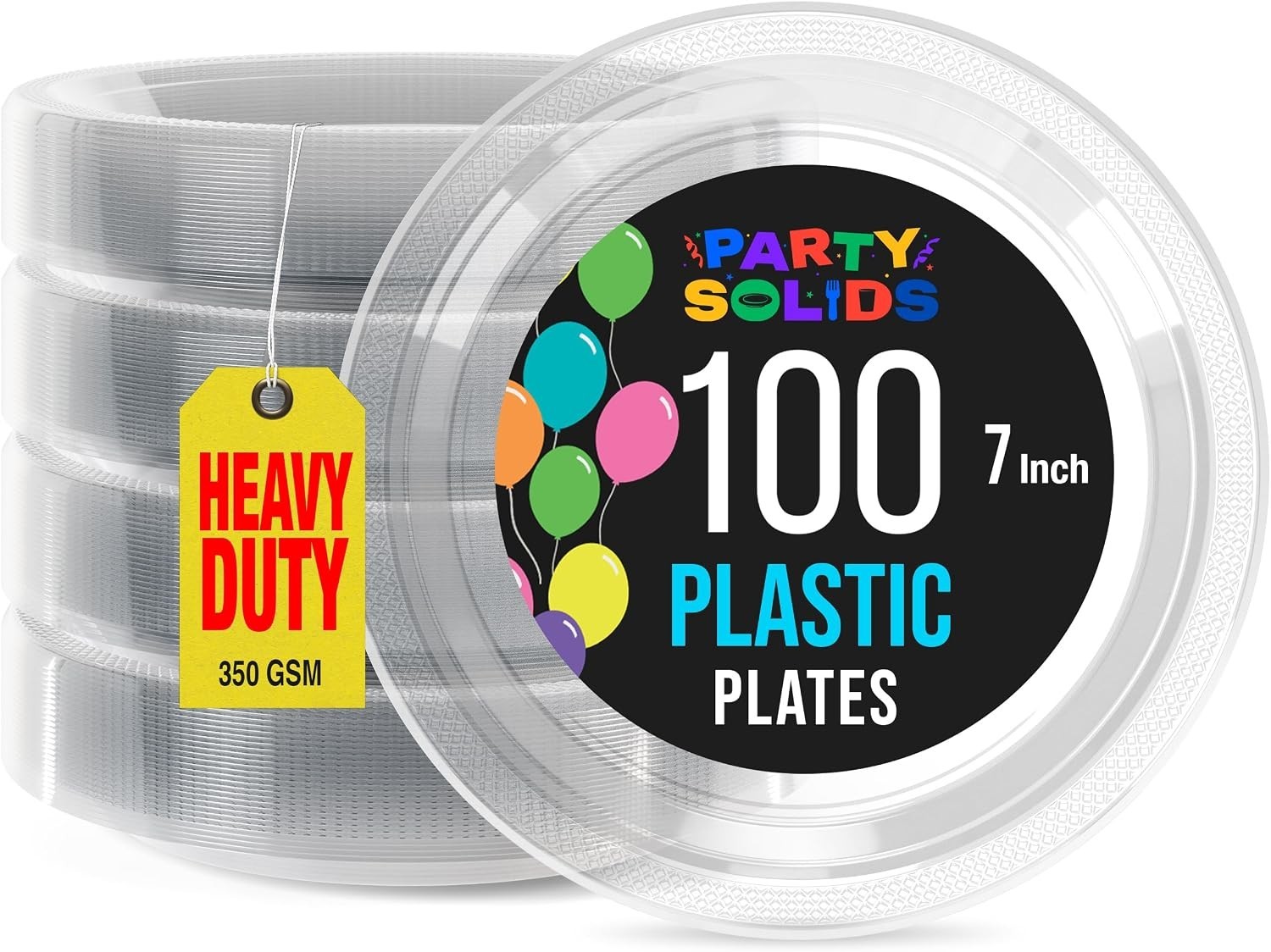 Exquisite Clear Plastic Plates For Party 7″ Clear Disposable Plates For Party…