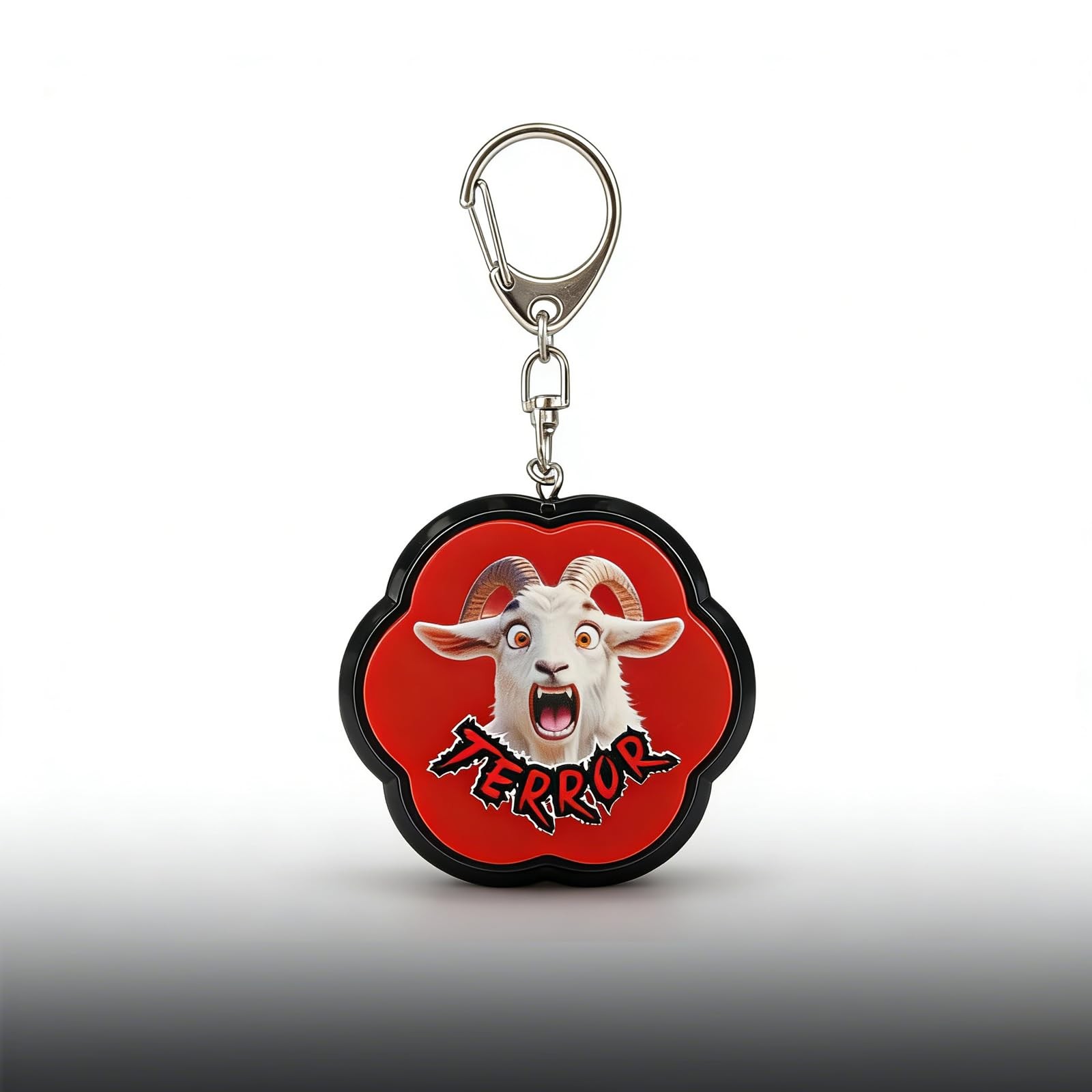 ANLIKY Sound Button Novelty Toy with Keychain & 1Packs, Red Black