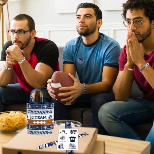 48PCS Cowboys Football Party Favors, 24PCS Dallas Soccer Silicone Stretch