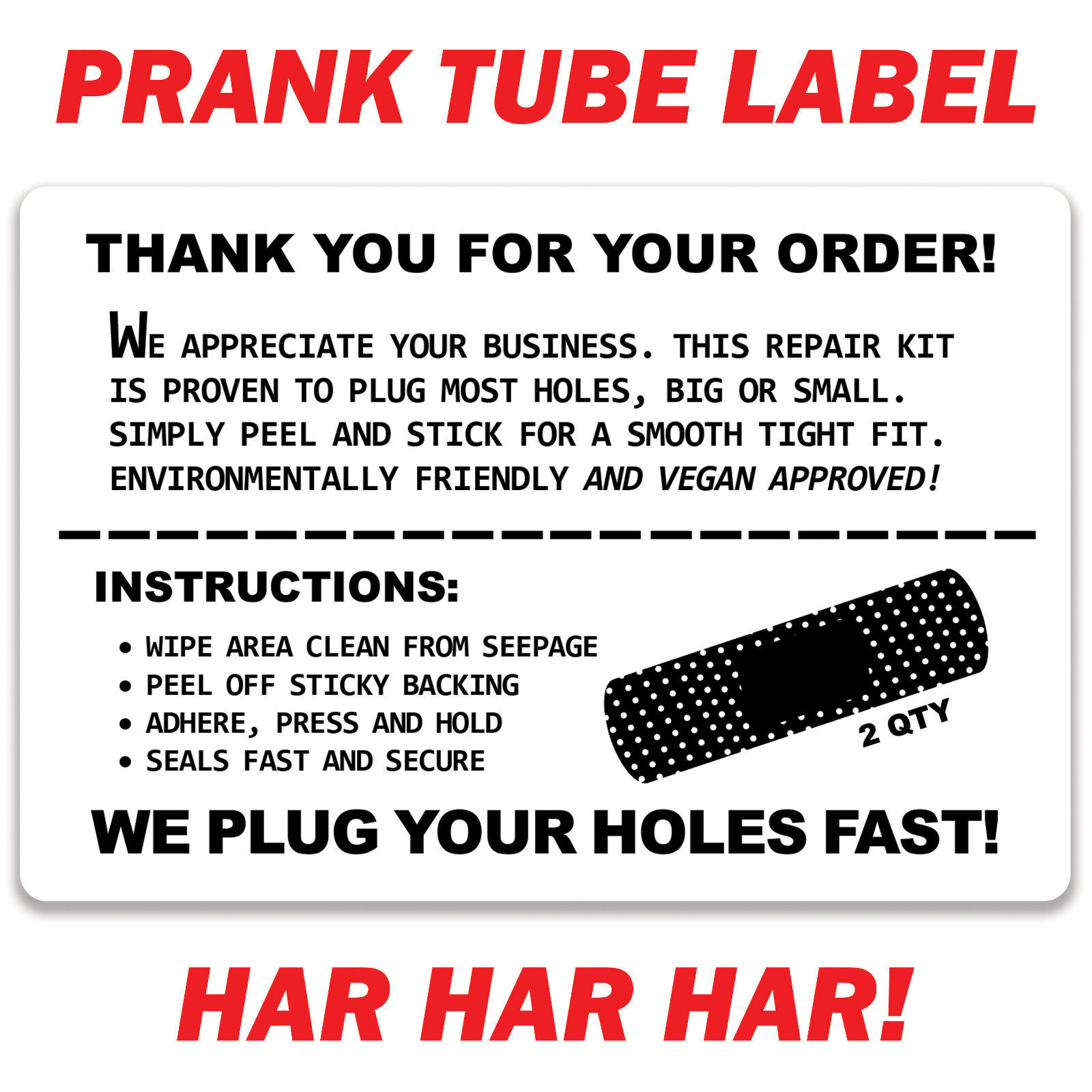 Embarrassing Prank Mail – Doll Repair Kit – Sent Directly to your Friends!