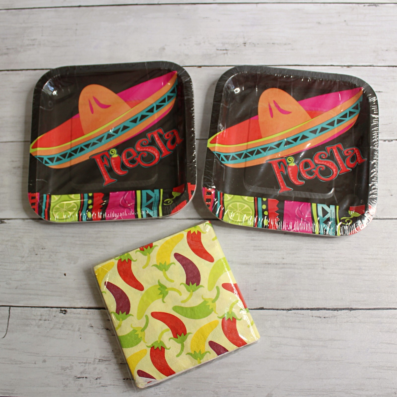 Dessert Paper Plates Napkins Party Cinco de Mayo Fiesta Mexican All Occasion
