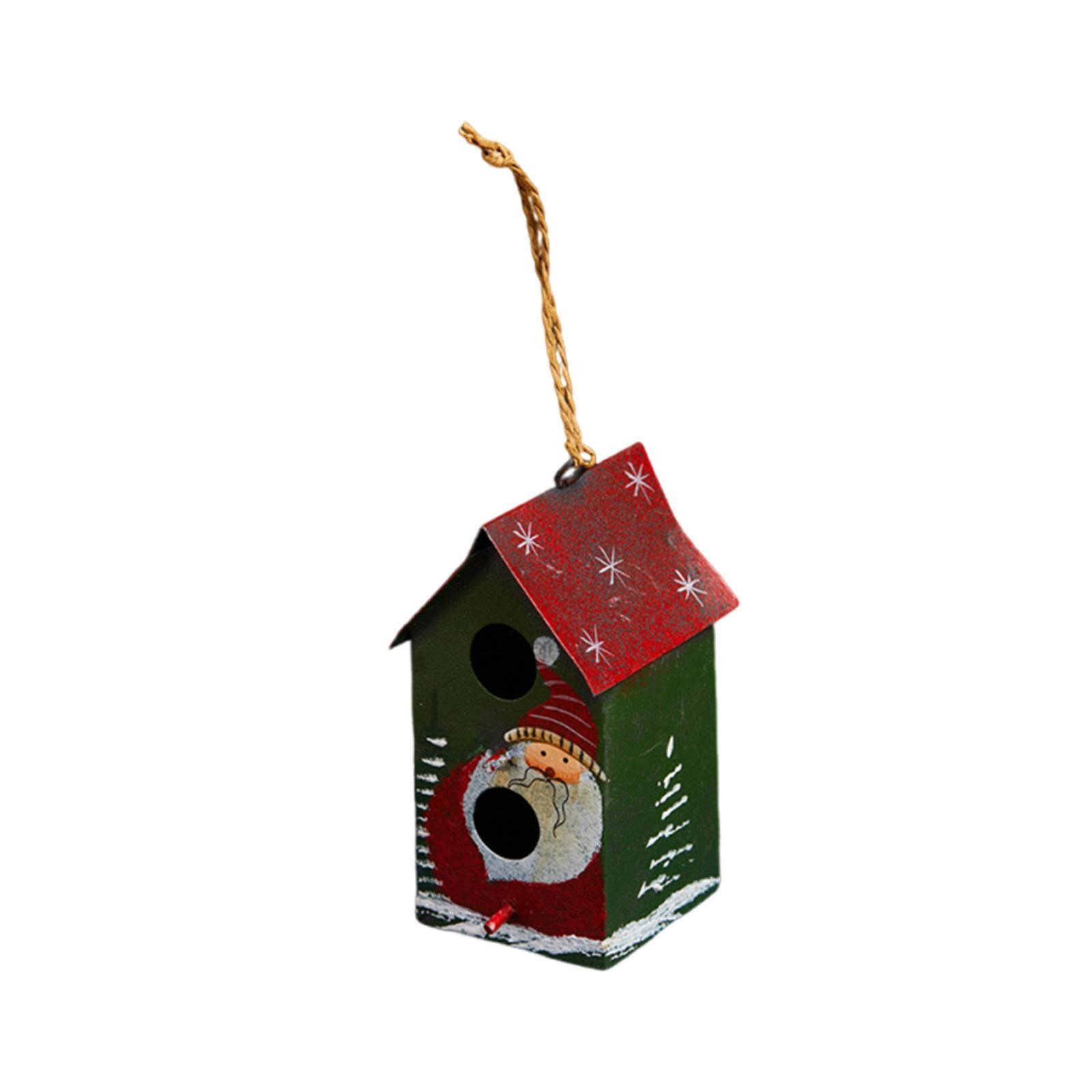 Christmas House Ornament Small House Collectible Party Supplies Decorative Xmas