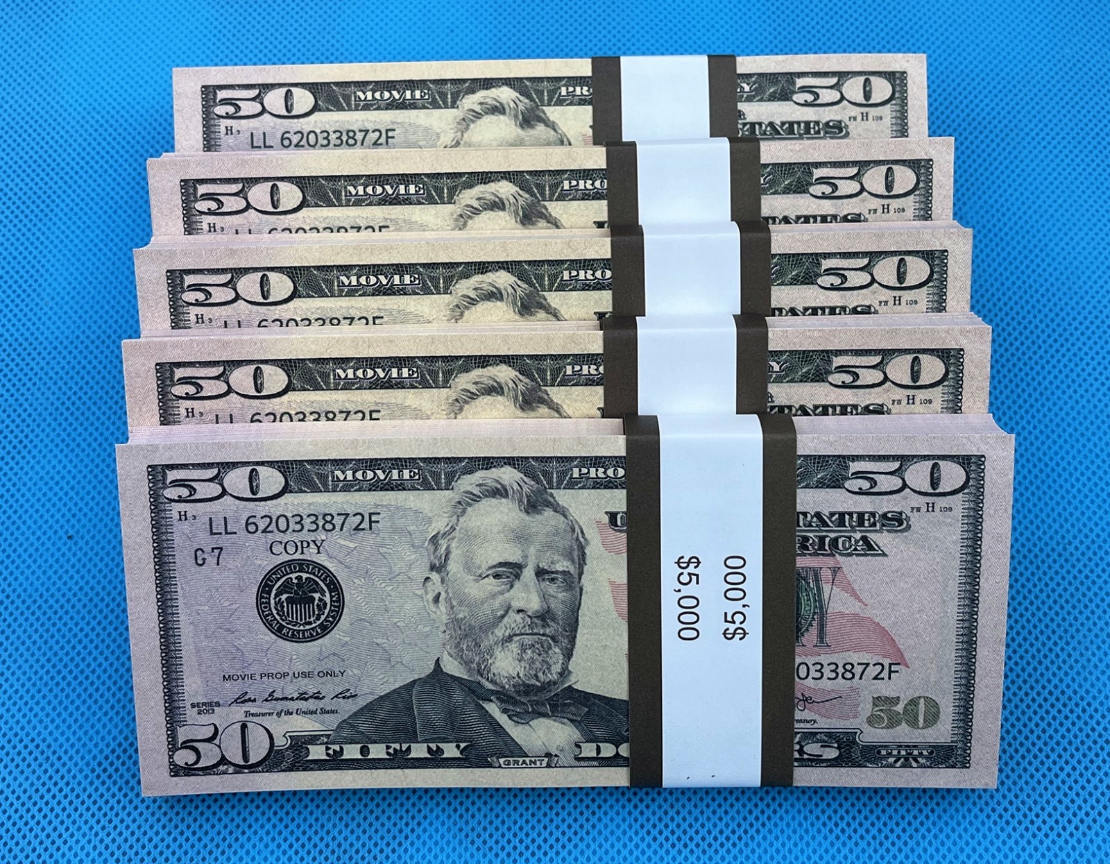 $50 Bills 500 Pieces Prop Replica Money for Movies, Parties, Tik Tok, Instagram